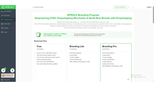 EPROLO‑Dropshipping &amp; Branding screenshot