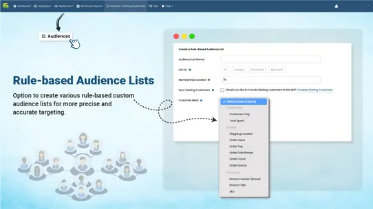 Simprosys Customer Match Lists screenshot