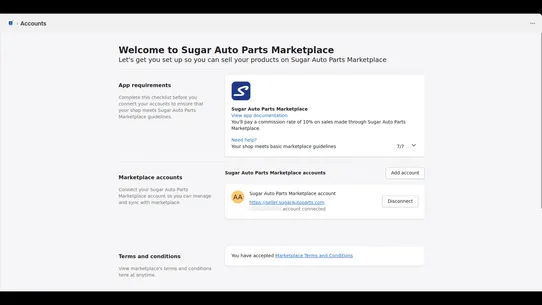 Sugar Auto Parts Marketplace screenshot