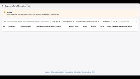 Sugar Auto Parts Marketplace screenshot