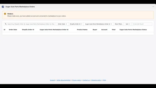 Sugar Auto Parts Marketplace screenshot