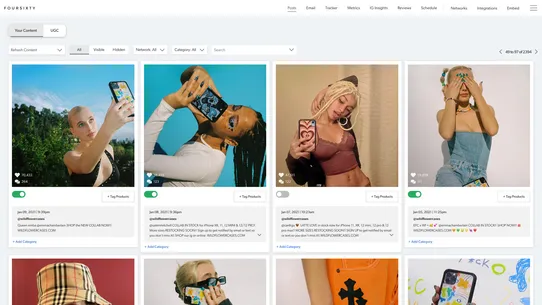 Foursixty Shoppable Social UGC screenshot
