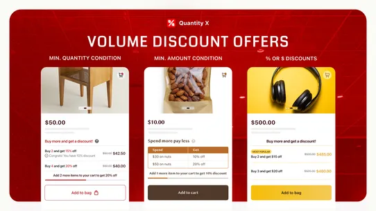 Quantity X ‑ Quantity Discount screenshot