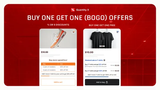 Quantity X ‑ Quantity Discount screenshot