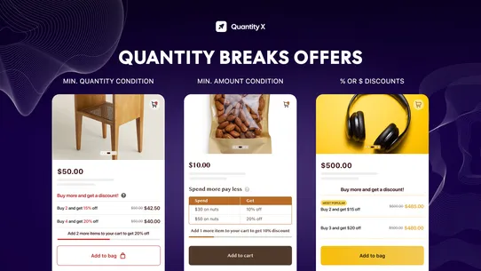 QX ‑ Quantity Discount Price screenshot