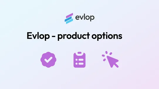 Evlop ‑ Product options screenshot