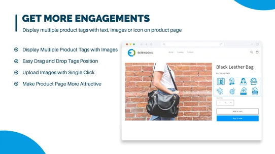 Extendons Product Tag Images screenshot