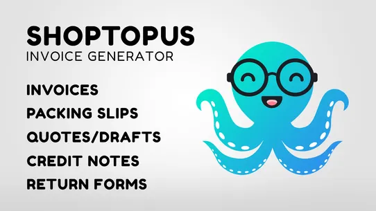 Shoptopus: Invoice Generator screenshot