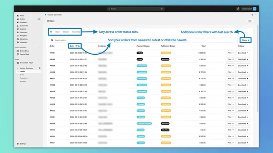 Shoptopus: Invoice Generator screenshot