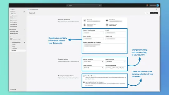 Shoptopus: Invoice Generator screenshot