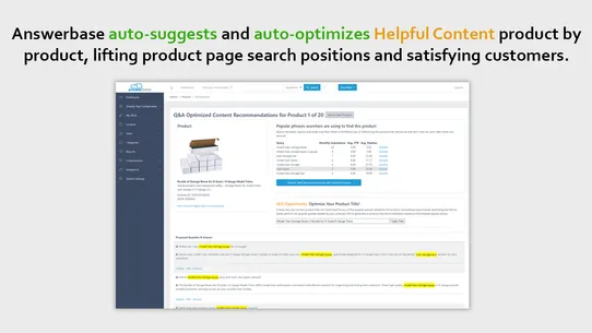 Product Page SEO ‑ Answerbase screenshot