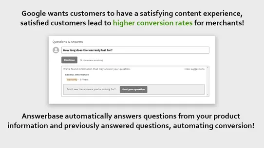 Product Page SEO ‑ Answerbase screenshot