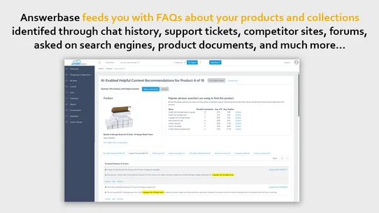 Answerbase AI‑Enabled FAQs screenshot