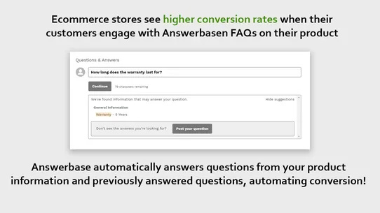 Answerbase AI‑Enabled FAQs screenshot