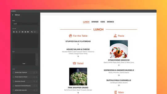 Restaurant Menu by Elfsight screenshot