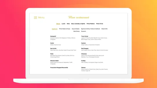 Restaurant Menu by Elfsight screenshot