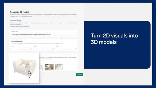 Poplar AR/3D product viewer screenshot