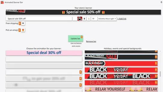 MegaSale Animated Banner screenshot