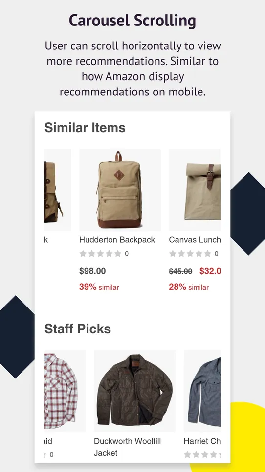 OnVoard Product Recommender screenshot