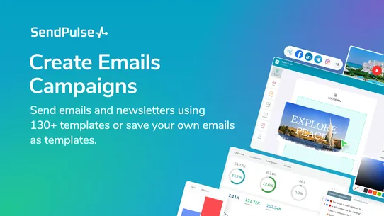 SendPulse Email, SMS &amp; Pop‑ups screenshot