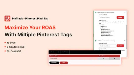 PinTrack ‑ Pinterest Pixel Tag screenshot