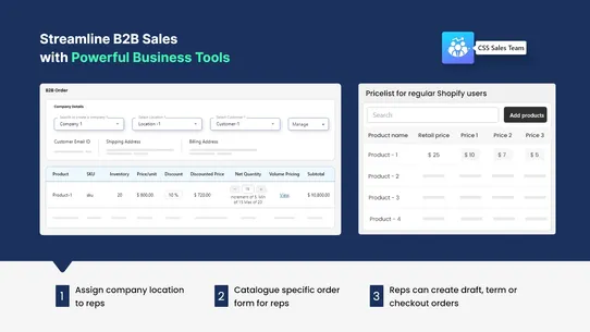 CSS Sales Team screenshot