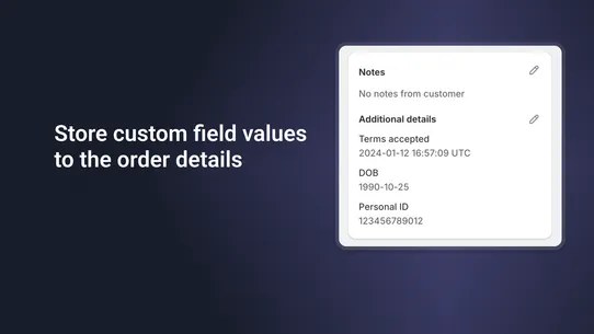 Tusk ‑ Custom Checkout Fields screenshot