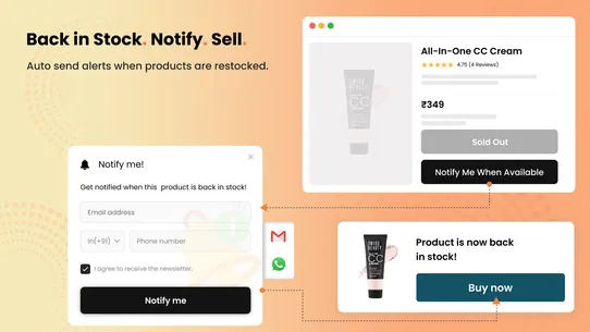 SB Coming Soon ‑ Back In Stock screenshot