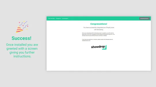 Showdrop: Manage Partnerships screenshot