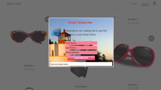 Chimpify: Email Capture Popup screenshot