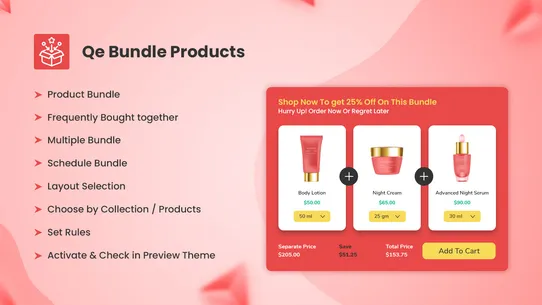 Qe: Product Bundle Builder screenshot