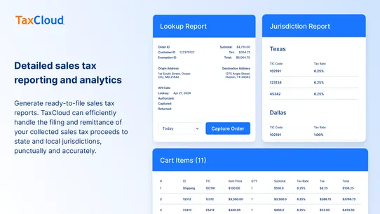 TaxCloud screenshot