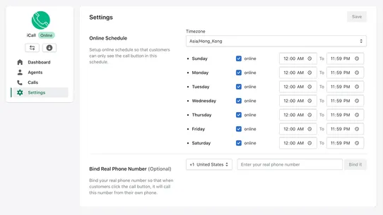 iCall - Web Call &amp; Call Button screenshot