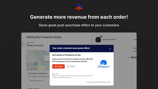 AdsPostX: Receipt Page Offers screenshot