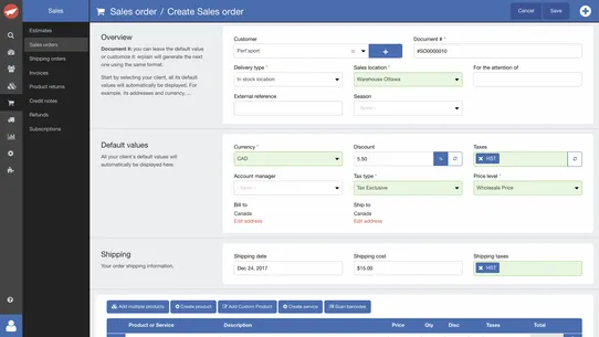 Erplain B2B Sales &amp; Inventory screenshot