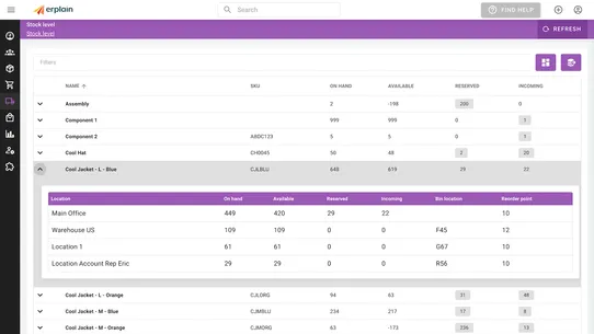 Erplain B2B Sales &amp; Inventory screenshot