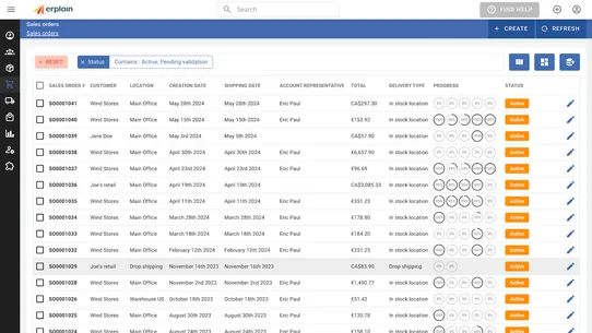 Erplain B2B Sales &amp; Inventory screenshot