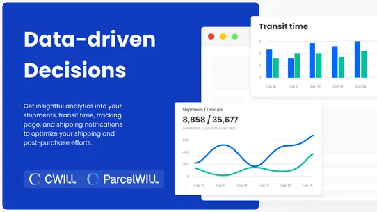 ParcelWILL Order Tracking screenshot
