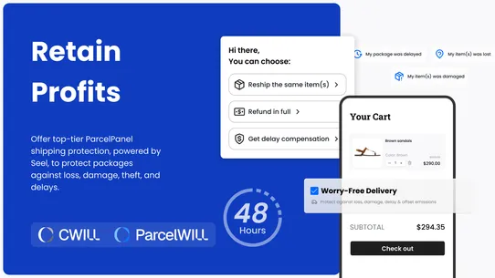 ParcelWILL Order Tracking screenshot