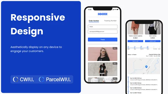 ParcelWILL Order Tracking screenshot