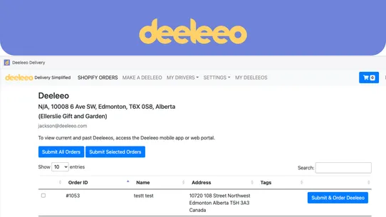 Deeleeo. Local delivery. screenshot