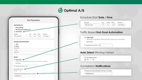 Optimal A/B Testing screenshot