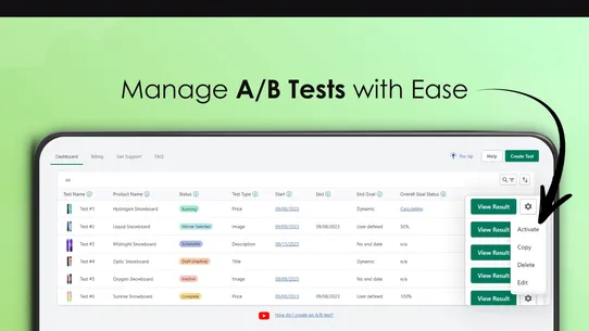 Optimal A/B Testing screenshot