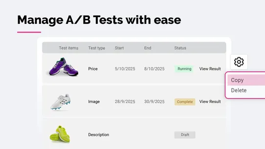 syncX: A/B Testing screenshot