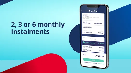 myIOU Payment Info screenshot