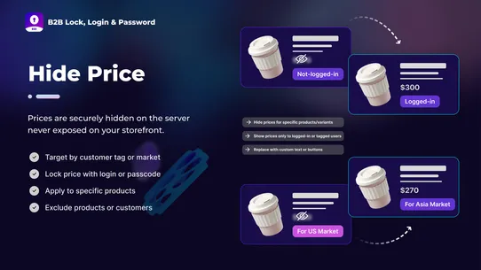 B: B2B Lock, Login &amp; Password screenshot