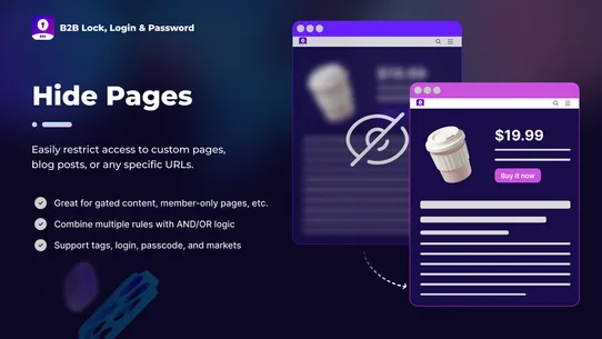 B: B2B Lock, Login &amp; Password screenshot