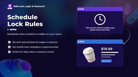 B: B2B Lock, Login &amp; Password screenshot