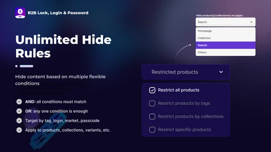 B: B2B Lock, Login &amp; Password screenshot