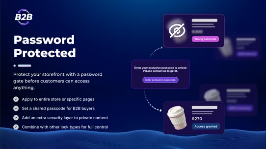 BSS B2B Lock, Login &amp; Password screenshot